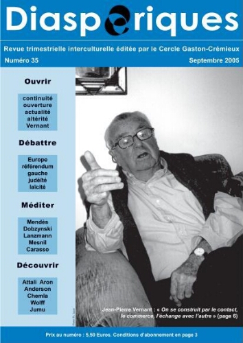 Diasporiques : les cahiers du Cercle Gaston-Crémieux N°35 (Sep 2005)
